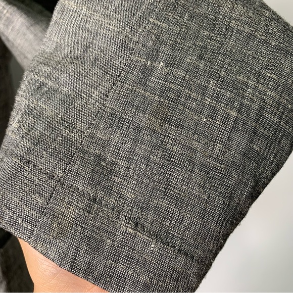 Theory Women’s Gray 100% Linen Three Button Blazer Jacket Size 2 - Picture 9 of 16